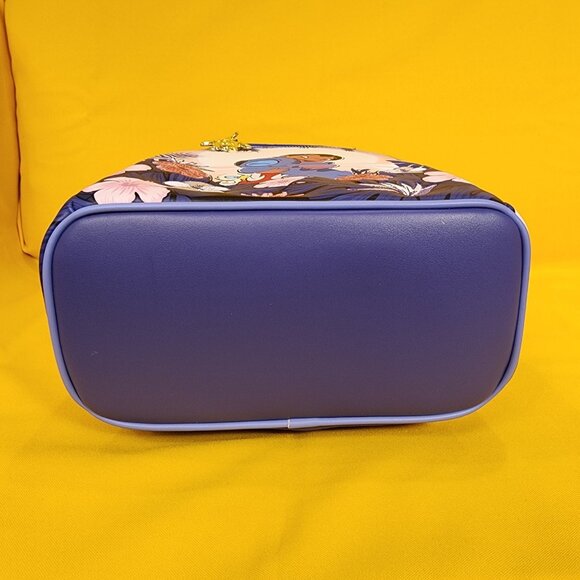 Loungefly Disney Lilo and Stitch Floral Sunset Scene Ducks Mini Backpack NEW - Picture 10 of 12